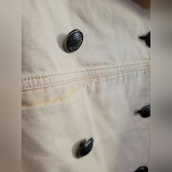 NWOT Free PEOPLE Viva Surplus Jacket Oatmeal Small - Picture 5 of 7